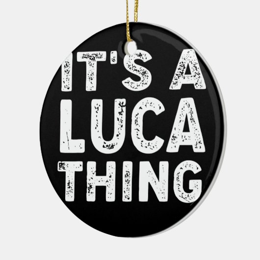 Es ist die Idee eines lustigen Männerjungen Keramik Ornament (Links)