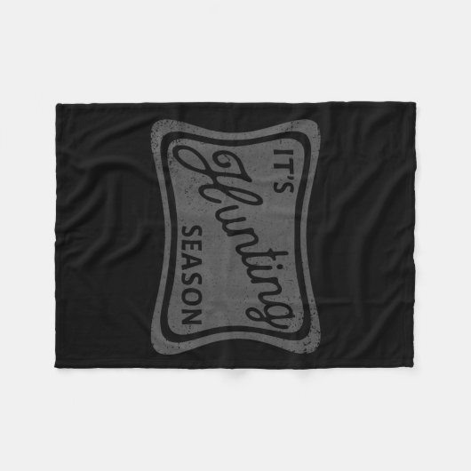 Es ist die Jagdsaison, in der Deer Duck Dove Jagd Fleecedecke (Vorderseite (Horizontal))