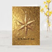 Es ist die Jahreszeit für Glitzern, Goldstar Karte (Gelbe Blume)