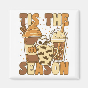 Es ist die Jahreszeit Groovy Pumkin Kaffee mit Vin Magnet