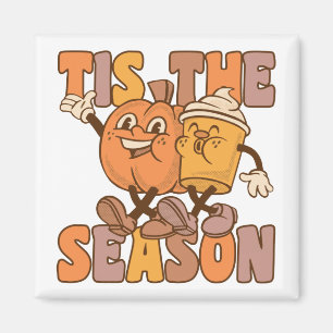 Es ist die Jahreszeit Groovy Pumkin Kaffee mit Vin Magnet