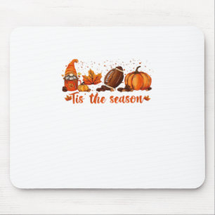 Es ist die Jahreszeit Herbst-Gnom-Fußball-Design Mousepad