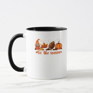 Es ist die Jahreszeit Herbst-Gnom-Fußball-Design Tasse
