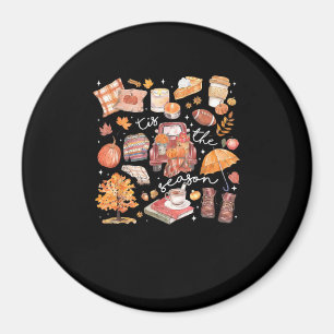 Es Ist Die Jahreszeit Kürbis Herbst Ihr Leute Blät Magnet