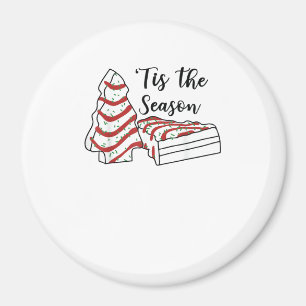 Es ist die Jahreszeit Lustiger Baum Weihnachten  Magnet