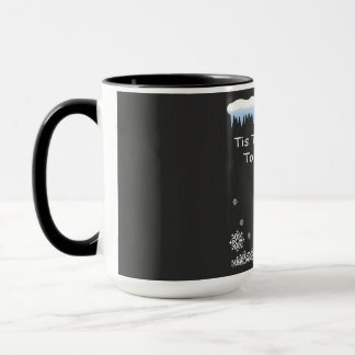 Es ist die Jahreszeit, um sich kuschelig warm zu h Tasse