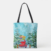 Es ist die Jahreszeit! Wasserfarben-Totbeutel Tasche (Rückseite)