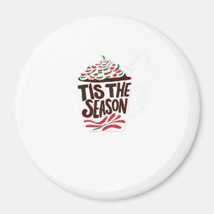 Es ist die Jahreszeit Weihnachten Pfefferminz-Moch Magnet
