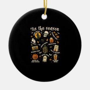 Es ist die Jahreszeit Weihnachtsmannhut Retro Vint Keramik Ornament