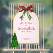 'Es ist die Jahreszeit' Willkommen zum Weihnachts- Acrylschild (Neutral)