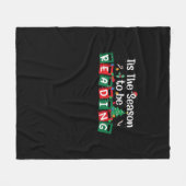 Es ist die Jahreszeit zum Lesen des Weihnachtslehr Fleecedecke (Vorderseite (Horizontal))