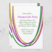 Es ist die Karneval-Einladung (weiß) Einladung (Vorne/Hinten)