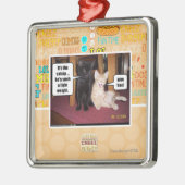 Es ist die Katzenminze Silbernes Ornament (Links)