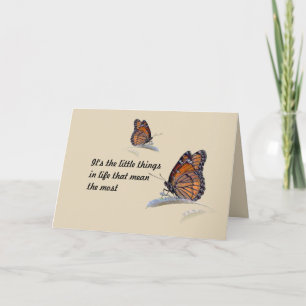 Es ist die kleinen Sachen im Leben, das gemein die Karte
