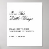 Es ist die Kleinigkeiten Hochzeitsbadewanne Poster (Vorne)