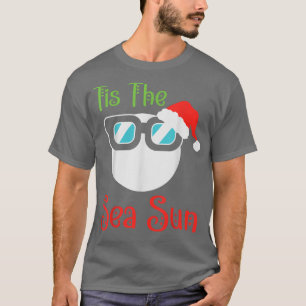 Es ist die Meersonne Weihnachtsmann Schneemann Wei T-Shirt