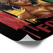 Es ist die Melanin Bhm African American Black Hist Poster (Ecke)