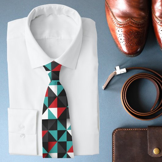 Es ist die originale geometrische Mens-Krawatte Krawatte