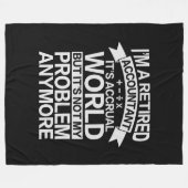 Es ist die Periodenrechnung - müde Buchhalter Fleecedecke (Vorderseite (Horizontal))