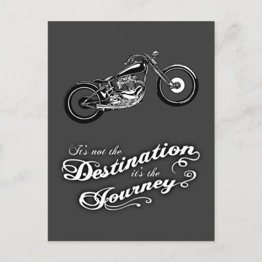 Es ist die Reise Postkarte (Vorderseite)