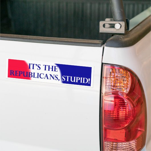 Es ist die Republikaner, dumm! Autoaufkleber (Auf Lkw)