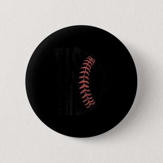 Es ist die Saison Baseball,Softball Lustiges Gesch Button (Vorderseite)