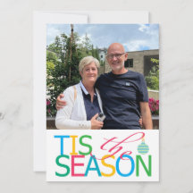 Es ist die Saison Flat-Weihnachtskarte