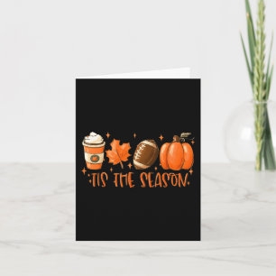 Es ist die Saison Football  Football Herbst Dankfe Karte