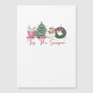 Es ist die Saison Frohe Weihnachten Süße Xmas Kaff Magnetkarte