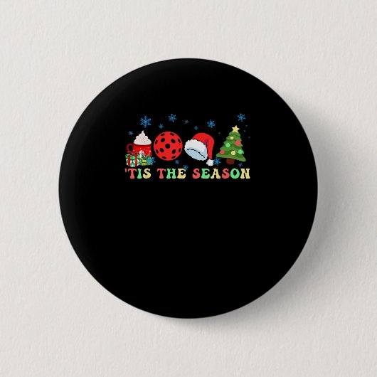 Es Ist Die Saison Für Pickleball Iii Moderne Ästhe Button (Vorderseite)