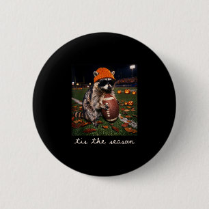 Es ist die Saison Fußball Herbst Halloween Waschbä Button