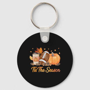 Es ist die Saison Fußball Herbstsaison Fußball Kür Schlüsselanhänger