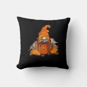 Es ist die Saison Gnomie Herbst Kaffee Retro Vinta Kissen