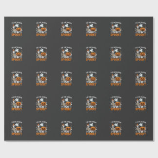 Es ist die Saison Grusel Halloween Kürbis Geist Geschenkpapier