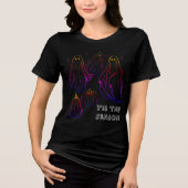 Es ist die Saison Gruseliger Geist Tri-Blend Shirt (Vorderseite)