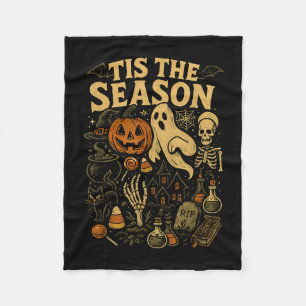 Es ist die Saison Halloween Retro-Geist Kürbis Hex Fleecedecke