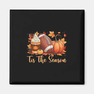 Es ist die Saison Herbst Erntedankfest Kürbisgewür Magnet