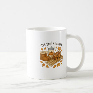 Es Ist Die Saison Herbst Fußll Kuschelig Thanksgiv Kaffeetasse