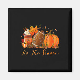 Es ist die Saison Herbst Herbstfußball Kürbis Kaff Magnet