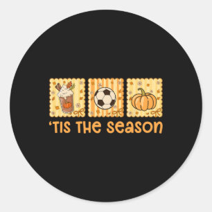 Es ist die Saison Herbstsaison Kürbisgewürz Herbst Runder Aufkleber