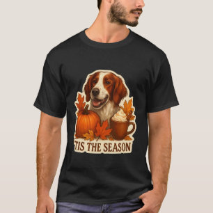 Es ist die Saison Irischer Roter und Weißer Setter T-Shirt