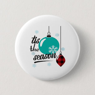 Es ist die Saison Klassisch Retro Sauber Button