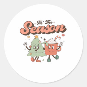 Es ist die Saison Kreativer Stil Süßes Design Runder Aufkleber