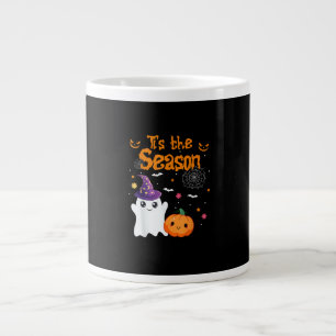 Es ist die Saison Kürbis Retro Groovy Vintage Hall Jumbo-Tasse