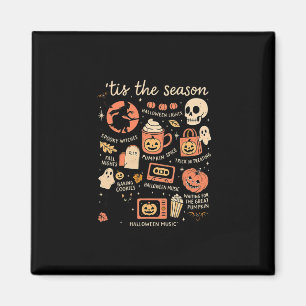 Es ist die Saison Kürbisblätter Herbst Halloween  Magnet