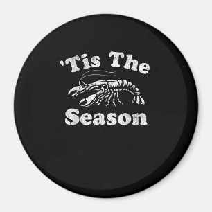 Es ist die Saison Lustiger Crawfish-Koch Mardi Gra Magnet