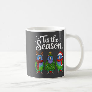 Es ist die Saison Onus Papagei Weihnachten Santa V Kaffeetasse