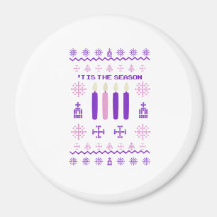 Es ist die Saison Pullover Weihnachten Xmas kathol Magnet