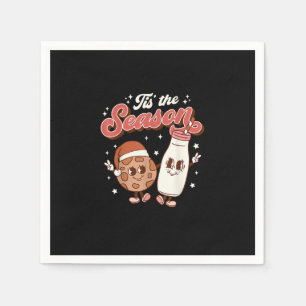 Es ist die Saison Retro 70er 80er Vintage Groovy C Serviette