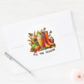 Es ist die Saison Runder Aufkleber (Umschlag)